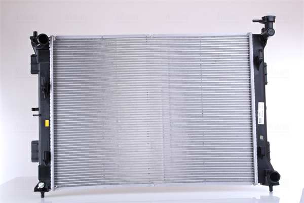 NISSENS Radiator 10400154 Cooling fins material: Aluminium, Core Depth [mm]: 12, Core Length [mm]: 480, Core Width [mm]: 635, Radiator type: Brazed cooling fins, Water Tank Material (radiator): Plastic 1.