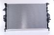 NISSENS Radiator 10400139 Cooling fins material: Aluminium, Core Depth [mm]: 26, Core Length [mm]: 670, Core Width [mm]: 449, Inlet O [mm]: 38,5, Outlet O [mm]: 38,5, Radiator type: Brazed cooling fins, Supplementary Article/Info 2: with cap, without expansion tank, Supplementary Article/Supplementary Info: with gaskets/seals, Water Tank Material (radiator): Plastic Technical Information: Radiator with 5mm system-Advanced technology with higher power effect 2.