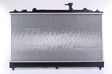 NISSENS Radiator 10400187 Cooling fins material: Aluminium, Core Depth [mm]: 16, Core Length [mm]: 375, Core Width [mm]: 753, Radiator type: Brazed cooling fins, Supplementary Article/Supplementary Info: with oil cooler, Water Tank Material (radiator): Plastic 3.