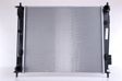 NISSENS Radiator 10400134 Cooling fins material: Aluminium, Core Depth [mm]: 26, Core Length [mm]: 480, Core Width [mm]: 398, Inlet O [mm]: 33, Outlet O [mm]: 33, Radiator type: Brazed cooling fins, Supplementary Article/Info 2: without expansion tank, Supplementary Article/Supplementary Info: with gaskets/seals, Water Tank Material (radiator): Plastic 2.
