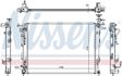 NISSENS Radiator 10400146 Cooling fins material: Aluminium, Core Depth [mm]: 16, Core Length [mm]: 635, Core Width [mm]: 468, Inlet O [mm]: 35, Outlet O [mm]: 35, Radiator type: Brazed cooling fins, Supplementary Article/Info 2: without expansion tank, Supplementary Article/Supplementary Info: with oil cooler, without gasket/seal, Water Tank Material (radiator): Plastic 7.