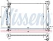 NISSENS Radiator 10400155 Cooling fins material: Aluminium, Core Depth [mm]: 16, Core Length [mm]: 635, Core Width [mm]: 467, Inlet O [mm]: 35, Outlet O [mm]: 35, Radiator type: Brazed cooling fins, Supplementary Article/Info 2: without expansion tank, Supplementary Article/Supplementary Info: with oil cooler, without gasket/seal, Water Tank Material (radiator): Plastic 5.