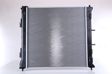 NISSENS Radiator 10400158 Cooling fins material: Aluminium, Core Depth [mm]: 26, Core Length [mm]: 480, Core Width [mm]: 465, Inlet O [mm]: 36, Outlet O [mm]: 35, Radiator type: Brazed cooling fins, Water Tank Material (radiator): Plastic 2.
