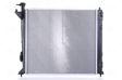 NISSENS Radiator 10513994 Cooling fins material: Aluminium, Core Depth [mm]: 26, Core Length [mm]: 510, Core Width [mm]: 480, Inlet O [mm]: 35, Outlet O [mm]: 35, Radiator type: Brazed cooling fins, Water Tank Material (radiator): Plastic 3.