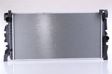 NISSENS Radiator 10513993 Cooling fins material: Aluminium, Core Depth [mm]: 26, Core Length [mm]: 682, Core Width [mm]: 355, Inlet O [mm]: 32,5, Outlet O [mm]: 32,5, Radiator type: Brazed cooling fins, Supplementary Article/Info 2: without expansion tank, Supplementary Article/Supplementary Info: without gasket/seal, Water Tank Material (radiator): Plastic Technical Information: Radiator with 5mm system-Advanced technology with higher power effect 1.
