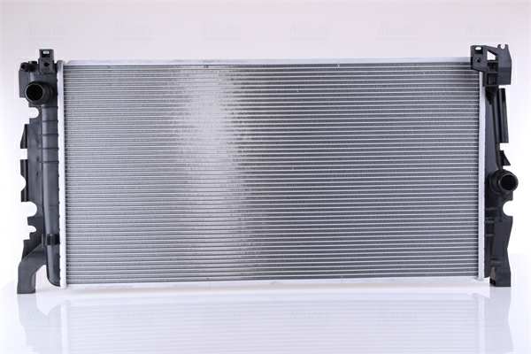 NISSENS Radiator 10513993 Cooling fins material: Aluminium, Core Depth [mm]: 26, Core Length [mm]: 682, Core Width [mm]: 355, Inlet O [mm]: 32,5, Outlet O [mm]: 32,5, Radiator type: Brazed cooling fins, Supplementary Article/Info 2: without expansion tank, Supplementary Article/Supplementary Info: without gasket/seal, Water Tank Material (radiator): Plastic Technical Information: Radiator with 5mm system-Advanced technology with higher power effect 1.