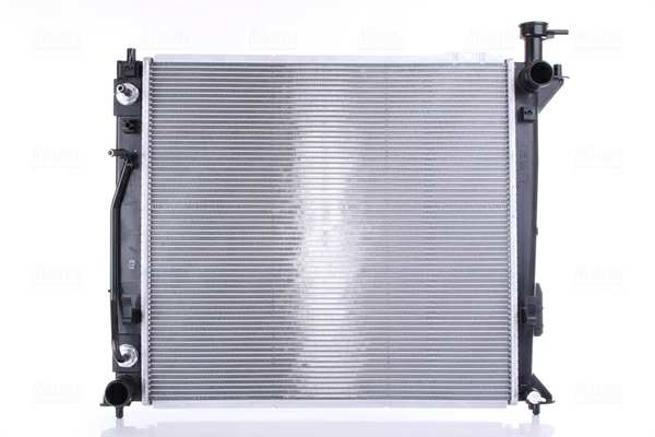 NISSENS Radiator 10513994 Cooling fins material: Aluminium, Core Depth [mm]: 26, Core Length [mm]: 510, Core Width [mm]: 480, Inlet O [mm]: 35, Outlet O [mm]: 35, Radiator type: Brazed cooling fins, Water Tank Material (radiator): Plastic 1.
