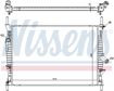 NISSENS Radiator 10657057 For vehicles without climate/climate, manual transmission
Cooling fins material: Aluminium, Core Depth [mm]: 16, Core Length [mm]: 672, Core Width [mm]: 456, Inlet O [mm]: 33, Outlet O [mm]: 33, Radiator type: Brazed cooling fins, Supplementary Article/Info 2: without cap, without expansion tank, Supplementary Article/Supplementary Info: with gaskets/seals, Water Tank Material (radiator): Plastic Technical Information: Radiator with 5mm system-Advanced technology with higher power effect 6.
