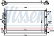 NISSENS Radiator 10515154 Cooling fins material: Aluminium, Core Depth [mm]: 26, Core Length [mm]: 680, Core Width [mm]: 397, Inlet O [mm]: 34, Outlet O [mm]: 38,5, Radiator type: Brazed cooling fins, Supplementary Article/Info 2: without expansion tank, Supplementary Article/Supplementary Info: without gasket/seal, Water Tank Material (radiator): Plastic Technical Information: Radiator with 5mm system-Advanced technology with higher power effect 7.