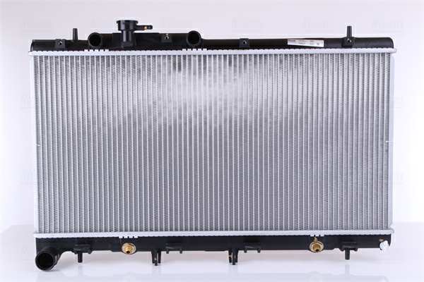 NISSENS Radiator 10657040 Automatic Transmission
Cooling fins material: Aluminium, Core Depth [mm]: 26, Core Length [mm]: 350, Core Width [mm]: 698, Inlet O [mm]: 28,5, Outlet O [mm]: 38, Radiator type: Brazed cooling fins, Supplementary Article/Info 2: with cap, without expansion tank, Supplementary Article/Supplementary Info: with oil cooler, without gasket/seal, Water Tank Material (radiator): Plastic 1.