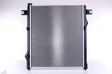 NISSENS Radiator 10657059 Cooling fins material: Aluminium, Core Depth [mm]: 26, Core Length [mm]: 505, Core Width [mm]: 608, Inlet O [mm]: 39, Outlet O [mm]: 45, Radiator type: Brazed cooling fins, Supplementary Article/Info 2: without expansion tank, Supplementary Article/Supplementary Info: with gaskets/seals, Water Tank Material (radiator): Plastic 2.