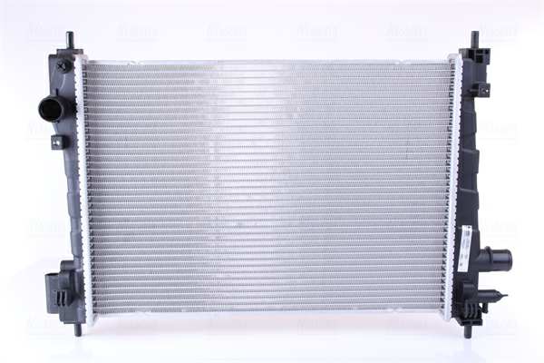 NISSENS Radiator 10515156 Cooling fins material: Aluminium, Core Depth [mm]: 16, Core Length [mm]: 520, Core Width [mm]: 368, Inlet O [mm]: 34, Outlet O [mm]: 34, Radiator type: Brazed cooling fins, Supplementary Article/Info 2: without cap, without expansion tank, Supplementary Article/Supplementary Info: with gaskets/seals, Water Tank Material (radiator): Plastic 1.