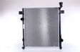 NISSENS Radiator 10657059 Cooling fins material: Aluminium, Core Depth [mm]: 26, Core Length [mm]: 505, Core Width [mm]: 608, Inlet O [mm]: 39, Outlet O [mm]: 45, Radiator type: Brazed cooling fins, Supplementary Article/Info 2: without expansion tank, Supplementary Article/Supplementary Info: with gaskets/seals, Water Tank Material (radiator): Plastic 1.