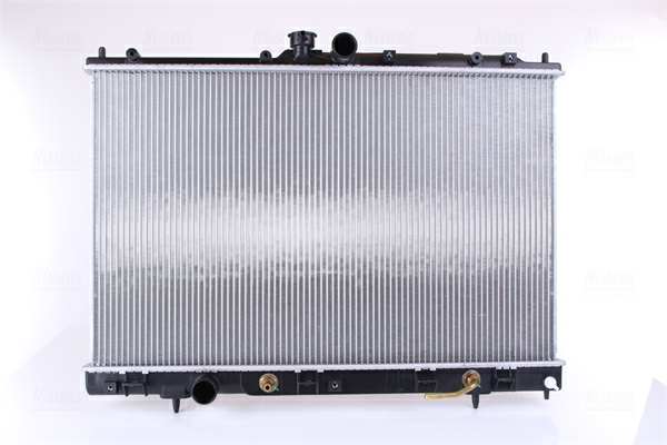NISSENS Radiator 10657247 Cooling fins material: Aluminium, Core Depth [mm]: 16, Core Length [mm]: 425, Core Width [mm]: 688, Inlet O [mm]: 35, Outlet O [mm]: 35, Radiator type: Brazed cooling fins, Supplementary Article/Info 2: without expansion tank, Supplementary Article/Supplementary Info: with oil cooler, without gasket/seal, Water Tank Material (radiator): Plastic 1.