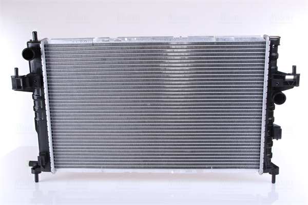 NISSENS Radiator 10657393 Cooling fins material: Aluminium, Core Depth [mm]: 32, Core Length [mm]: 597, Core Width [mm]: 368, Inlet O [mm]: 34, Outlet O [mm]: 34, Radiator type: Brazed cooling fins, Supplementary Article/Info 2: without expansion tank, Supplementary Article/Supplementary Info: with gaskets/seals, Water Tank Material (radiator): Plastic 1.