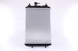 NISSENS Radiator 10657229 Cooling fins material: Aluminium, Core Depth [mm]: 16, Core Length [mm]: 450, Core Width [mm]: 318, Inlet O [mm]: 28, Outlet O [mm]: 28, Radiator type: Brazed cooling fins, Supplementary Article/Info 2: with cap, without expansion tank, Supplementary Article/Supplementary Info: with oil cooler, without gasket/seal, Water Tank Material (radiator): Plastic Technical Information: Radiator with 5mm system-Advanced technology with higher power effect 2.