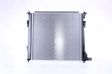 NISSENS Radiator 10698286 Cooling fins material: Aluminium, Core Depth [mm]: 26, Core Length [mm]: 485, Core Width [mm]: 483, Radiator type: Brazed cooling fins, Water Tank Material (radiator): Plastic 3.