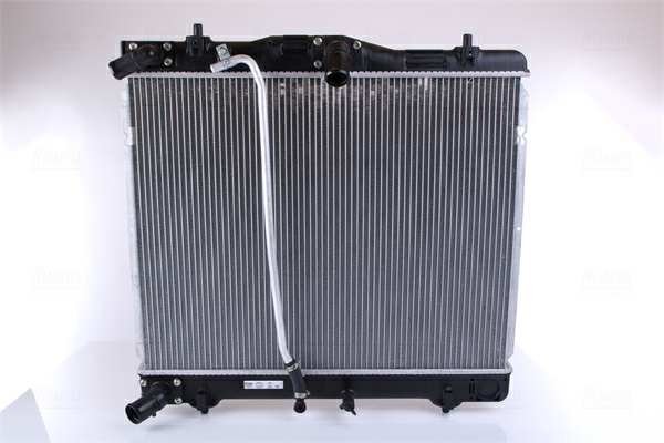NISSENS Radiator 10657424 Cooling fins material: Aluminium, Core Depth [mm]: 40, Core Length [mm]: 513, Core Width [mm]: 648, Inlet O [mm]: 38, Outlet O [mm]: 38, Radiator type: Brazed cooling fins, Supplementary Article/Info 2: without cap, without expansion tank, Supplementary Article/Supplementary Info: with gaskets/seals, Water Tank Material (radiator): Plastic 1.