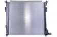 NISSENS Radiator 10698286 Cooling fins material: Aluminium, Core Depth [mm]: 26, Core Length [mm]: 485, Core Width [mm]: 483, Radiator type: Brazed cooling fins, Water Tank Material (radiator): Plastic 4.