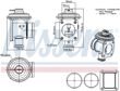 NISSENS EGR valve 11118546 Material: Aluminium, Operating Mode: pneumatic, Supplementary Article/Info 2: without sensor, without vacuum bypass, without cable, without electronics Technical Information: FIRST FIT - Includes gaskets and O-rings when needed 6.