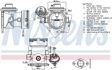 NISSENS EGR valve 11118561 Material: Aluminium, Operating Mode: pneumatic, Supplementary Article/Info 2: without sensor, with vacuum bypass, without cable, without electronics Technical Information: FIRST FIT - Includes gaskets and O-rings when needed 7.