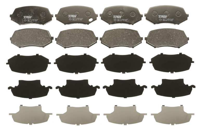 TRW Brake pad for disc brake (cargo) 10953211 Width [mm]: 123,1, Height [mm]: 56,6, Thickness [mm]: 17,5, Wear Warning Contact: prepared for wear indicator 1.