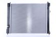 NISSENS Radiator 11243460 Cooling fins material: Aluminium, Core Depth [mm]: 26, Core Length [mm]: 510, Core Width [mm]: 426, Inlet O [mm]: 28,5, Outlet O [mm]: 28,5, Radiator type: Brazed cooling fins, Supplementary Article/Info 2: without cap, without expansion tank, Supplementary Article/Supplementary Info: with oil cooler, with gaskets/seals, Water Tank Material (radiator): Plastic 3.