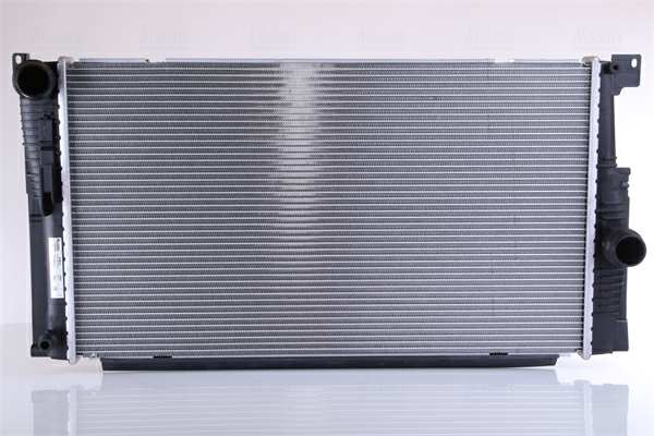 NISSENS Radiator 11119128 Cooling fins material: Aluminium, Core Depth [mm]: 32, Core Length [mm]: 600, Core Width [mm]: 344, Inlet O [mm]: 38,5, Outlet O [mm]: 38,5, Radiator type: Brazed cooling fins, Supplementary Article/Info 2: without cap, without expansion tank, Supplementary Article/Supplementary Info: with gaskets/seals, Water Tank Material (radiator): Plastic 1.