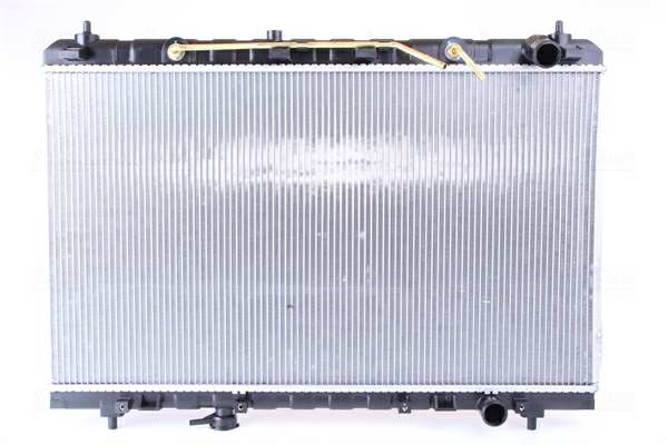 NISSENS Radiator 11119131 Cooling fins material: Aluminium, Core Depth [mm]: 25, Core Length [mm]: 440, Core Width [mm]: 770, Radiator type: Brazed cooling fins, Supplementary Article/Supplementary Info: with oil cooler, Water Tank Material (radiator): Plastic Technical Information: Radiator with 5mm system-Advanced technology with higher power effect 1.