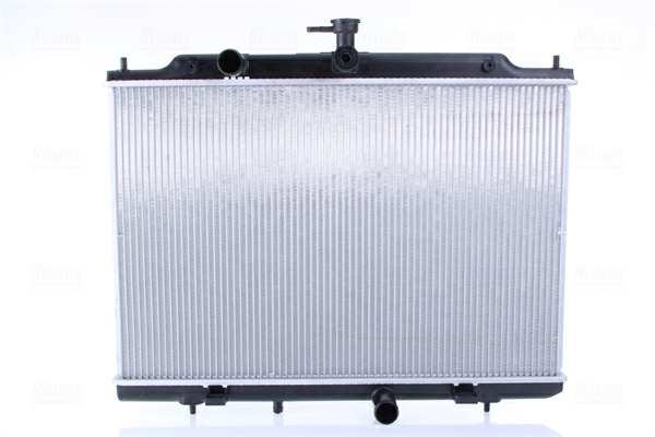 NISSENS Radiator 11243532 Cooling fins material: Aluminium, Core Depth [mm]: 16, Core Length [mm]: 450, Core Width [mm]: 688, Inlet O [mm]: 36, Outlet O [mm]: 36, Radiator type: Brazed cooling fins, Supplementary Article/Info 2: with cap, without expansion tank, Supplementary Article/Supplementary Info: without gasket/seal, Water Tank Material (radiator): Plastic 1.