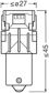 OSRAM LED-Glühbirne 11392952 OFF-ROAD Lampe, im Straßenverkehr nicht zulässig! LEDriving® SL, PY21W, 12V, 1,3W, 2 Stk./Blister
Lampenart: PY21W, Spannung [V]: 12, Nennleistung [W]: 1,3, Sockelausführung Glühlampe: BAU15s, Gebindeart: Blisterpack
Kann aus Gründen der Qualitätssicherung nicht zurückgenommen werden! 4.