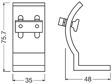 OSRAM Halter für Arbeitsscheinwerfer 11392996 LEDRIVING® Montage Kit FX Gen 2 Rückenklammern, 1 dB/doboz
Länge [mm]: 72, Breite [mm]: 35, Höhe [mm]: 48, Montageart: geschraubt 3.