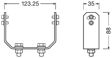 OSRAM Halter für Arbeitsscheinwerfer 11392998 LEDRiving® Cube PX3500 Ultra breit, 1 PC/Box
Länge [mm]: 123,3, Breite [mm]: 35, Höhe [mm]: 88, Montageart: geschraubt 2.