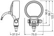 OSRAM Arbeitsscheinwerfer 11392989 LEDRiving®-Runde WL VX80-WD, 12/24 V, 12W, 1 dB/Doboz
Lampenart: LED, Bordnetzausführung: für Fahrzeuge mit 12V Bordnetz, Nennleistung [W]: 13,2, Länge [mm]: 75, Breite [mm]: 37, Höhe [mm]: 122,7, Montageart: geschraubt, Reichweite bis [m]: 43 3.