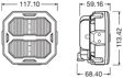 OSRAM Arbeitsscheinwerfer 11392973 LEDRiving® Cube PX2500 Ultra breit, 12/24 V, 27W, 1 dB/Doboz
Lampenart: LED, Nennspannung [V]: 12, 24, Nennleistung [W]: 27, Lichtstrom [lm]: 2500, Farbtemperatur [K]: 6000, Leuchtweite [m]: 55, erfüllt ECE-Norm: R10, Montageart: geschraubt 2.