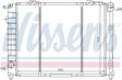 NISSENS Radiator 292006 Cooling fins material: Aluminium, Core Depth [mm]: 23, Core Length [mm]: 520, Core Width [mm]: 415, Inlet O [mm]: 38, Outlet O [mm]: 38, Radiator type: Mechanically jointed cooling fins, Supplementary Article/Info 2: without expansion tank, Supplementary Article/Supplementary Info: without gasket/seal, Water Tank Material (radiator): Plastic 2.