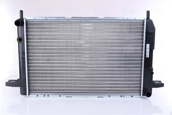 NISSENS Radiator 292668 Cooling fins material: Aluminium, Core Depth [mm]: 34, Core Length [mm]: 604, Core Width [mm]: 398, Inlet O [mm]: 32, Outlet O [mm]: 32, Radiator type: Mechanically jointed cooling fins, Supplementary Article/Info 2: without cap, without expansion tank, Supplementary Article/Supplementary Info: with gaskets/seals, Water Tank Material (radiator): Plastic 1.