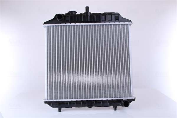 NISSENS Radiator 292839 Cooling fins material: Aluminium, Core Depth [mm]: 32, Core Length [mm]: 415, Core Width [mm]: 470, Inlet O [mm]: 35, Outlet O [mm]: 35, Radiator type: Brazed cooling fins, Supplementary Article/Info 2: without expansion tank, Supplementary Article/Supplementary Info: without gasket/seal, Water Tank Material (radiator): Plastic 1.