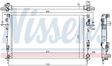 NISSENS Radiator 293418 Aluminum/plastic
Cooling fins material: Aluminium, Core Depth [mm]: 23, Core Length [mm]: 670, Core Width [mm]: 415, Inlet O [mm]: 32, Outlet O [mm]: 32, Radiator type: Mechanically jointed cooling fins, Supplementary Article/Info 2: without expansion tank, Supplementary Article/Supplementary Info: without gasket/seal, Water Tank Material (radiator): Plastic 6.