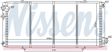 NISSENS Radiator 293379 Cooling fins material: Copper, Core Depth [mm]: 53, Core Length [mm]: 648, Core Width [mm]: 305, Inlet O [mm]: 32, Outlet O [mm]: 32, Radiator type: Brazed cooling fins, Supplementary Article/Info 2: without cap, without expansion tank, Supplementary Article/Supplementary Info: with gaskets/seals, Water Tank Material (radiator): Plastic 5.