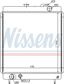 NISSENS Radiator 293332 Cooling fins material: Aluminium, Core Depth [mm]: 35, Core Length [mm]: 470, Core Width [mm]: 470, Radiator type: Mechanically jointed cooling fins, Water Tank Material (radiator): Plastic 5.