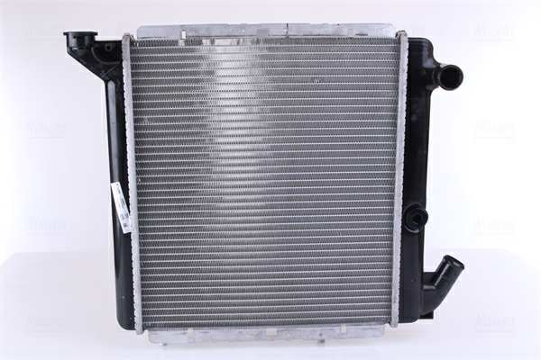 NISSENS Radiator 293461 Cooling fins material: Aluminium, Core Depth [mm]: 26, Core Length [mm]: 350, Core Width [mm]: 398, Inlet O [mm]: 32, Outlet O [mm]: 32, Radiator type: Brazed cooling fins, Supplementary Article/Info 2: without expansion tank, Supplementary Article/Supplementary Info: without gasket/seal, Water Tank Material (radiator): Plastic 1.