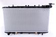 NISSENS Radiator 293124 Cooling fins material: Aluminium, Core Depth [mm]: 16, Core Length [mm]: 340, Core Width [mm]: 646, Inlet O [mm]: 35, Outlet O [mm]: 35, Radiator type: Brazed cooling fins, Supplementary Article/Info 2: without expansion tank, Supplementary Article/Supplementary Info: with oil cooler, without gasket/seal, Water Tank Material (radiator): Plastic 2.