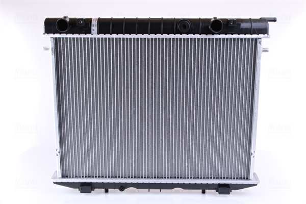 NISSENS Radiator 293224 Cooling fins material: Aluminium, Core Depth [mm]: 32, Core Length [mm]: 424, Core Width [mm]: 588, Inlet O [mm]: 34, Outlet O [mm]: 34, Radiator type: Brazed cooling fins, Supplementary Article/Info 2: without cap, without expansion tank, Supplementary Article/Supplementary Info: with gaskets/seals, Water Tank Material (radiator): Plastic 1.