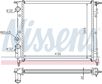 NISSENS Radiator 293498 Aluminum/plastic
Cooling fins material: Aluminium, Core Depth [mm]: 23, Core Length [mm]: 430, Core Width [mm]: 378, Inlet O [mm]: 31, Outlet O [mm]: 32, Radiator type: Mechanically jointed cooling fins, Supplementary Article/Info 2: without cap, without expansion tank, Supplementary Article/Supplementary Info: with gaskets/seals, Water Tank Material (radiator): Plastic 6.