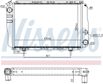 NISSENS Radiator 293407 Copper/bronze
Cooling fins material: Aluminium, Core Depth [mm]: 34, Core Length [mm]: 430, Core Width [mm]: 285, Inlet O [mm]: 32, Outlet O [mm]: 32, Radiator type: Mechanically jointed cooling fins, Supplementary Article/Info 2: with cap, without expansion tank, Supplementary Article/Supplementary Info: with gaskets/seals, Water Tank Material (radiator): Plastic 5.