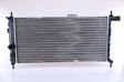 NISSENS Radiator 293234 Cooling fins material: Aluminium, Core Depth [mm]: 34, Core Length [mm]: 630, Core Width [mm]: 322, Inlet O [mm]: 34, Outlet O [mm]: 34, Radiator type: Mechanically jointed cooling fins, Supplementary Article/Info 2: without expansion tank, Supplementary Article/Supplementary Info: without gasket/seal, Water Tank Material (radiator): Plastic 2.
