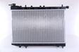 NISSENS Radiator 293105 Cooling fins material: Aluminium, Core Depth [mm]: 16, Core Length [mm]: 320, Core Width [mm]: 518, Inlet O [mm]: 28, Outlet O [mm]: 28, Radiator type: Brazed cooling fins, Supplementary Article/Info 2: with cap, without expansion tank, Supplementary Article/Supplementary Info: with gaskets/seals, Water Tank Material (radiator): Plastic 3.