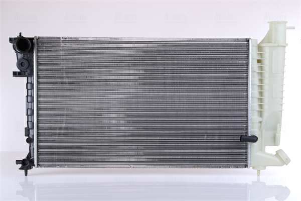NISSENS Radiator 293339 Aluminum/plastic
Cooling fins material: Aluminium, Core Depth [mm]: 34, Core Length [mm]: 610, Core Width [mm]: 378, Inlet O [mm]: 40, Outlet O [mm]: 48, Radiator type: Mechanically jointed cooling fins, Supplementary Article/Info 2: without expansion tank, Supplementary Article/Supplementary Info: without gasket/seal, Water Tank Material (radiator): Plastic 1.