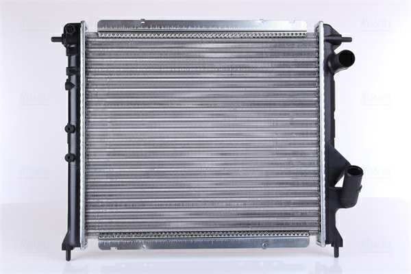 NISSENS Radiator 293475 Cooling fins material: Aluminium, Core Depth [mm]: 34, Core Length [mm]: 430, Core Width [mm]: 378, Inlet O [mm]: 32, Outlet O [mm]: 32, Radiator type: Mechanically jointed cooling fins, Supplementary Article/Info 2: without expansion tank, Supplementary Article/Supplementary Info: without gasket/seal, Water Tank Material (radiator): Plastic 1.